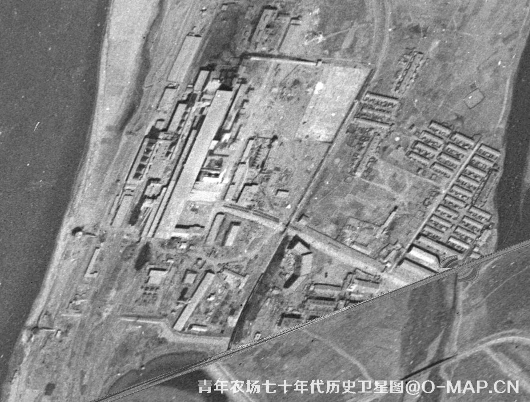 黑龙江省哈尔滨市青年农场七十年代历史卫星图