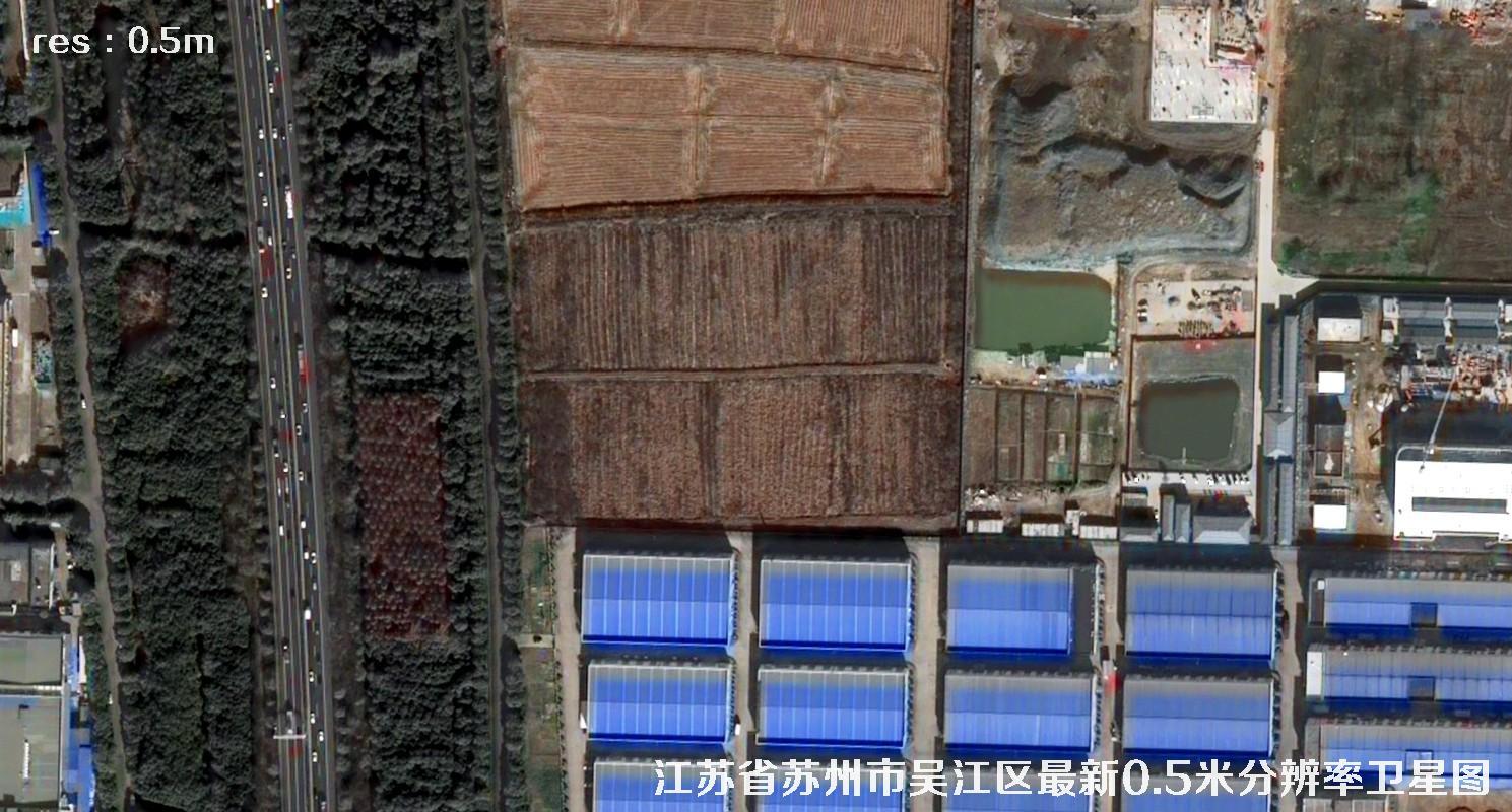 江苏省苏州市吴江区最新0.5米分辨率卫星图