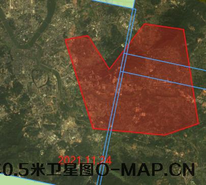 惠城区平潭镇2021年吉林一号卫星图