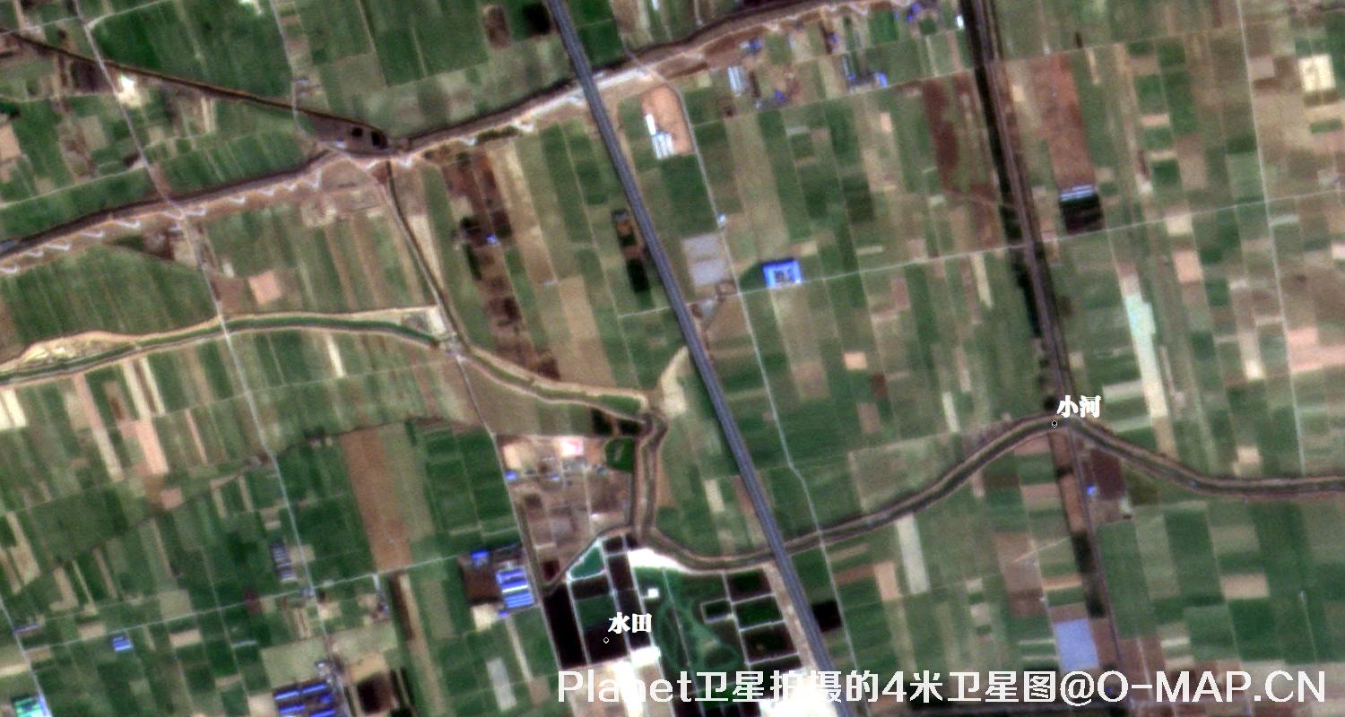 4米卫星图拍摄的影像图