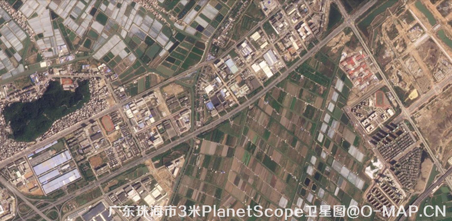 广东省珠海市2022年最新3米PlanetScope卫星图