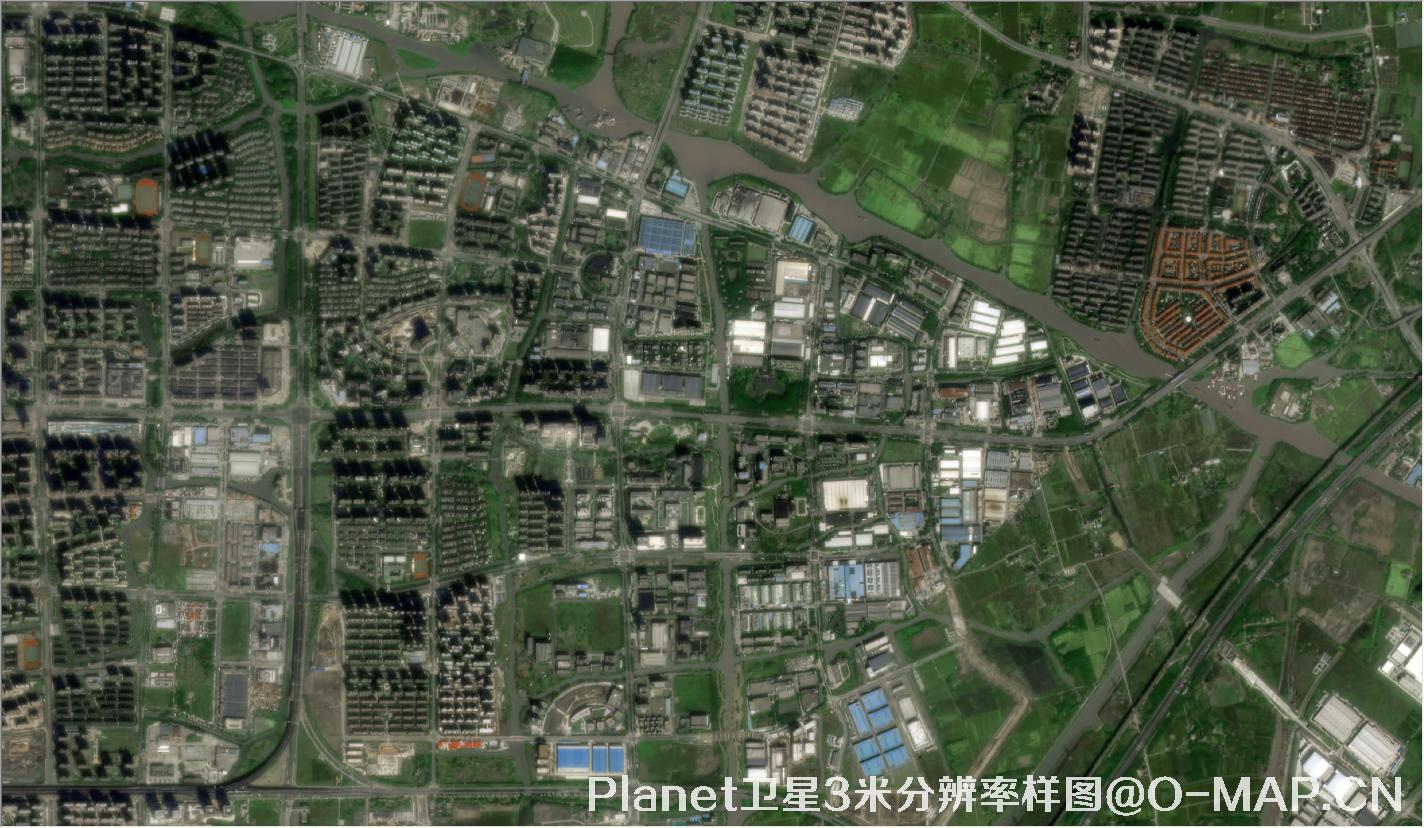 Planet卫星拍摄的3米分辨率卫星图购买样例