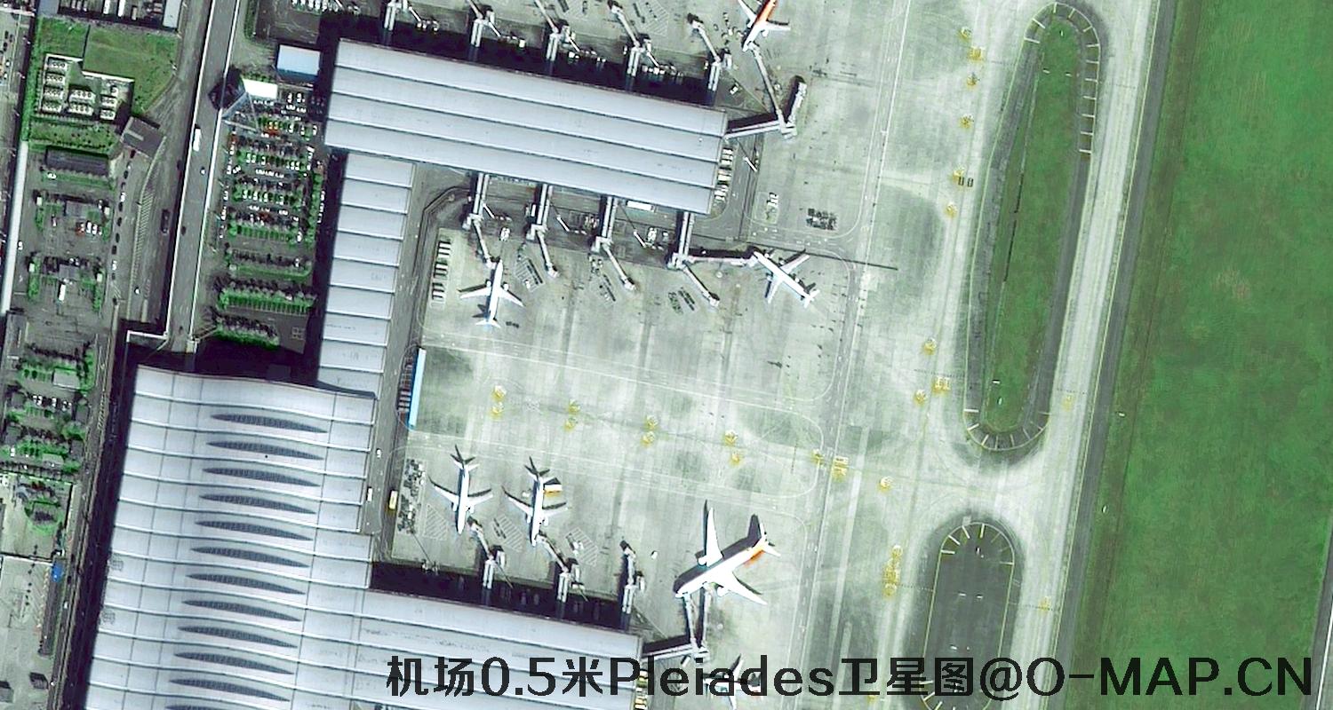 法国Pleiades卫星拍摄的机场高清卫星图