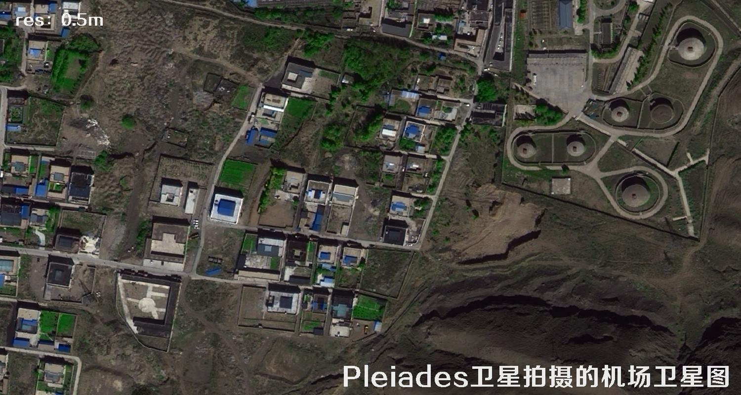 0.5米分辨率卫星拍摄的影像图效果