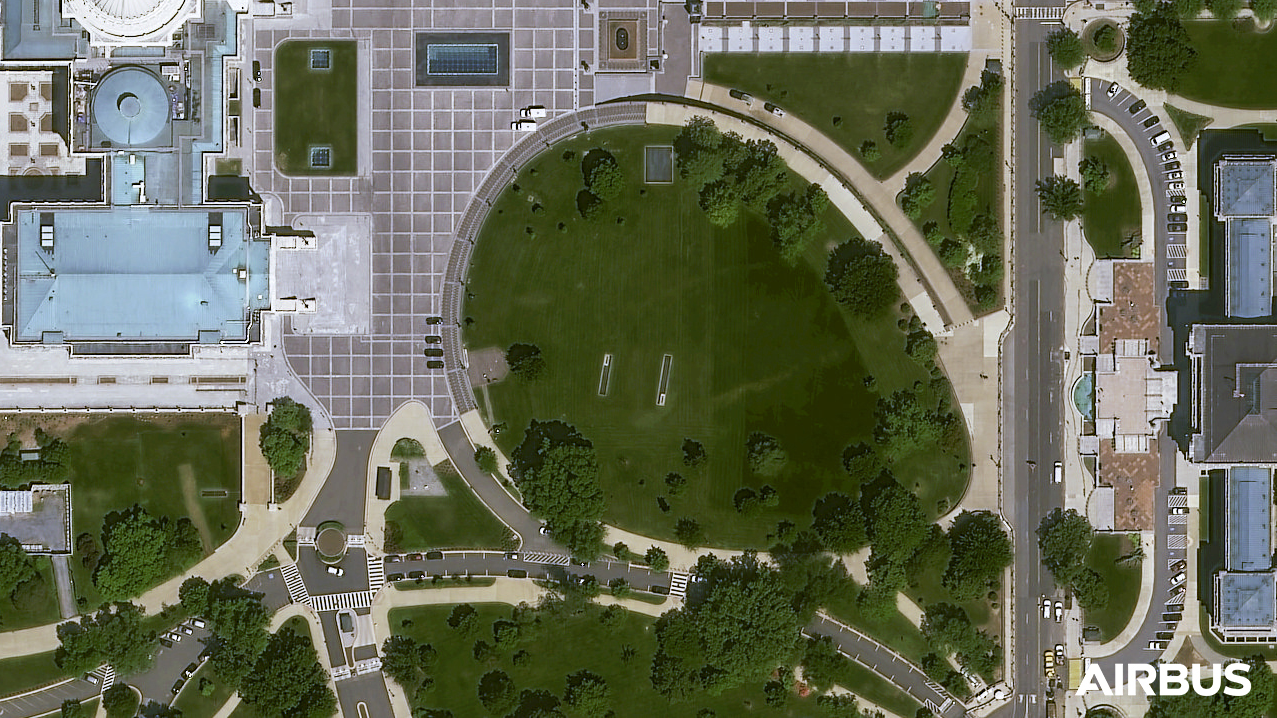 Pleiades-Neo卫星拍摄的美国国会大厦