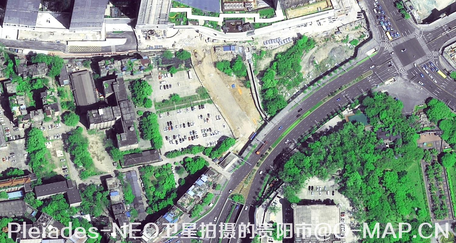0.3米分辨率Pleiades-NEO卫星拍摄的贵阳市影像图