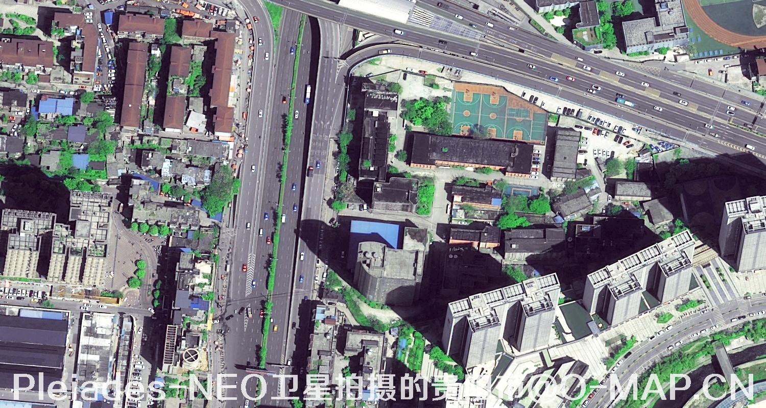 PNEO卫星拍摄的0.3米分辨率影像图