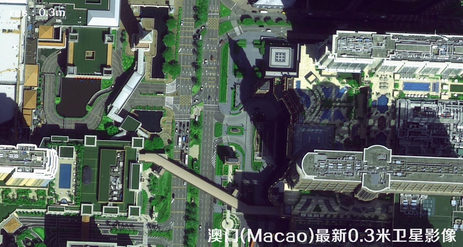 0.3米卫星拍摄的遥感影像图