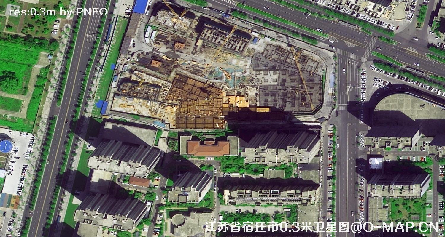 PNEO卫星拍摄的江苏省宿迁市0.3米卫星图
