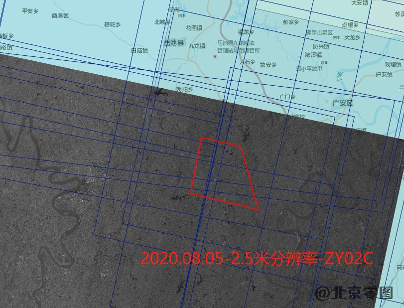 普安镇卫星影像查询结果