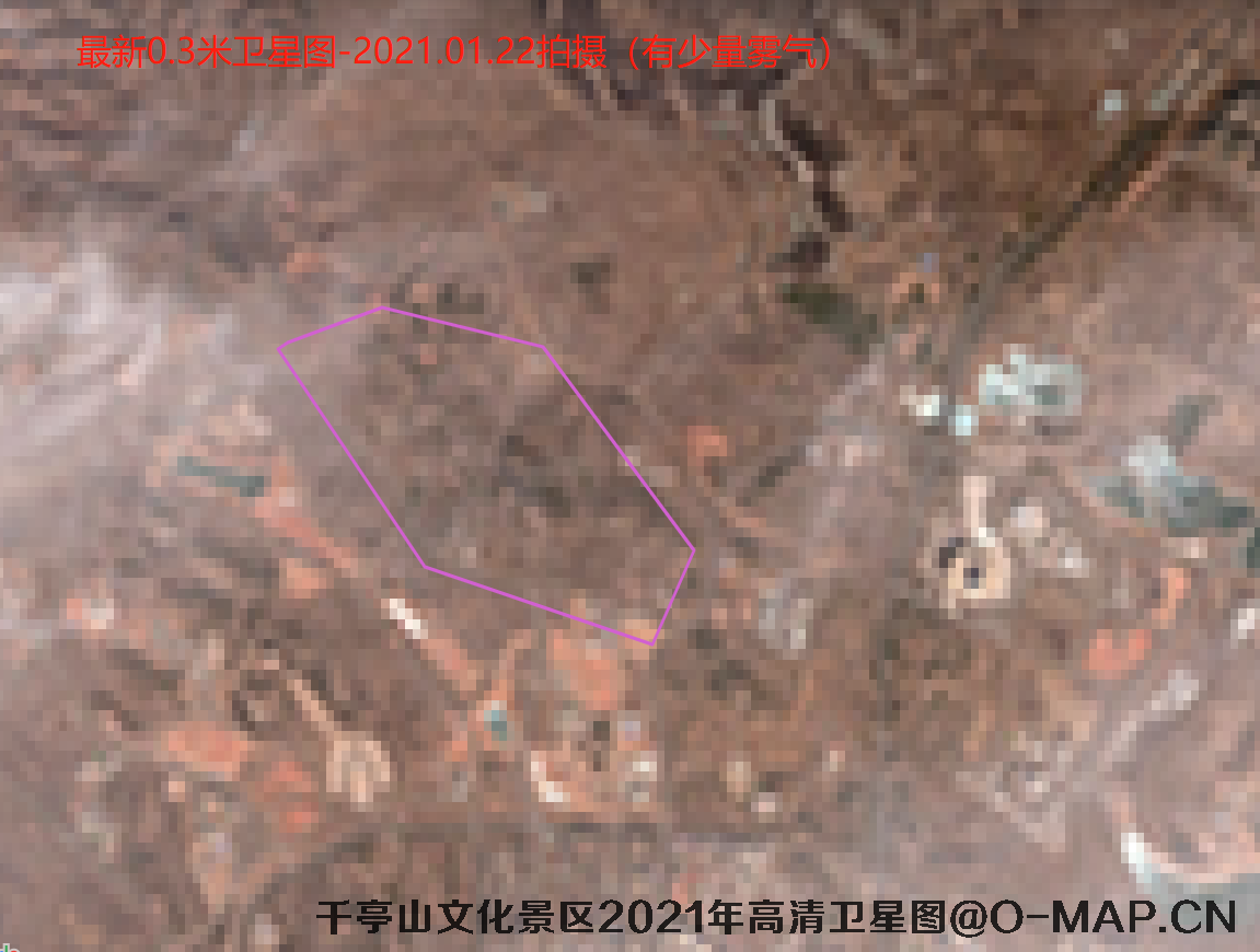 内蒙古千亭山文化景区2021年0.3米WorldView3卫星图
