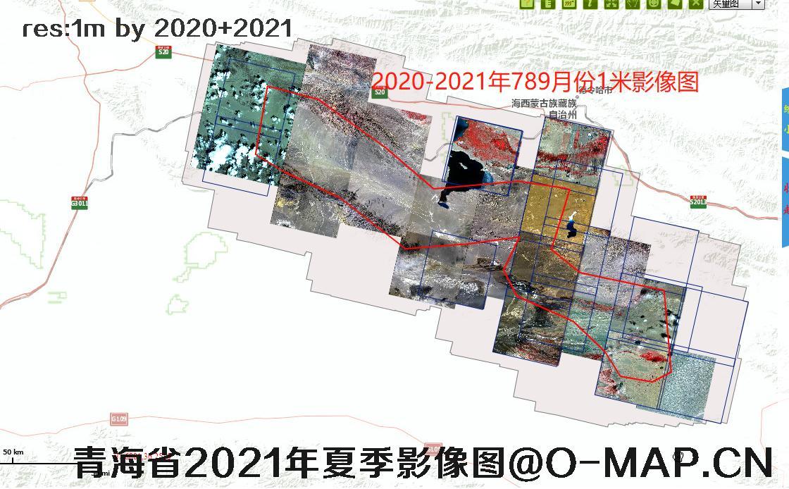 青海省夏季卫星遥感影像数据
