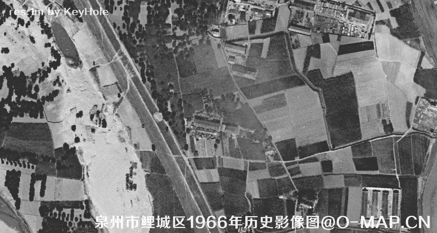 福建省泉州市鲤城区1966年锁眼卫星历史影像图