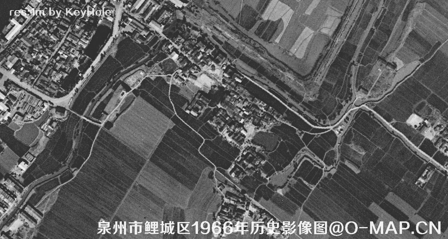 福建省泉州市鲤城区1966年锁眼卫星历史影像图