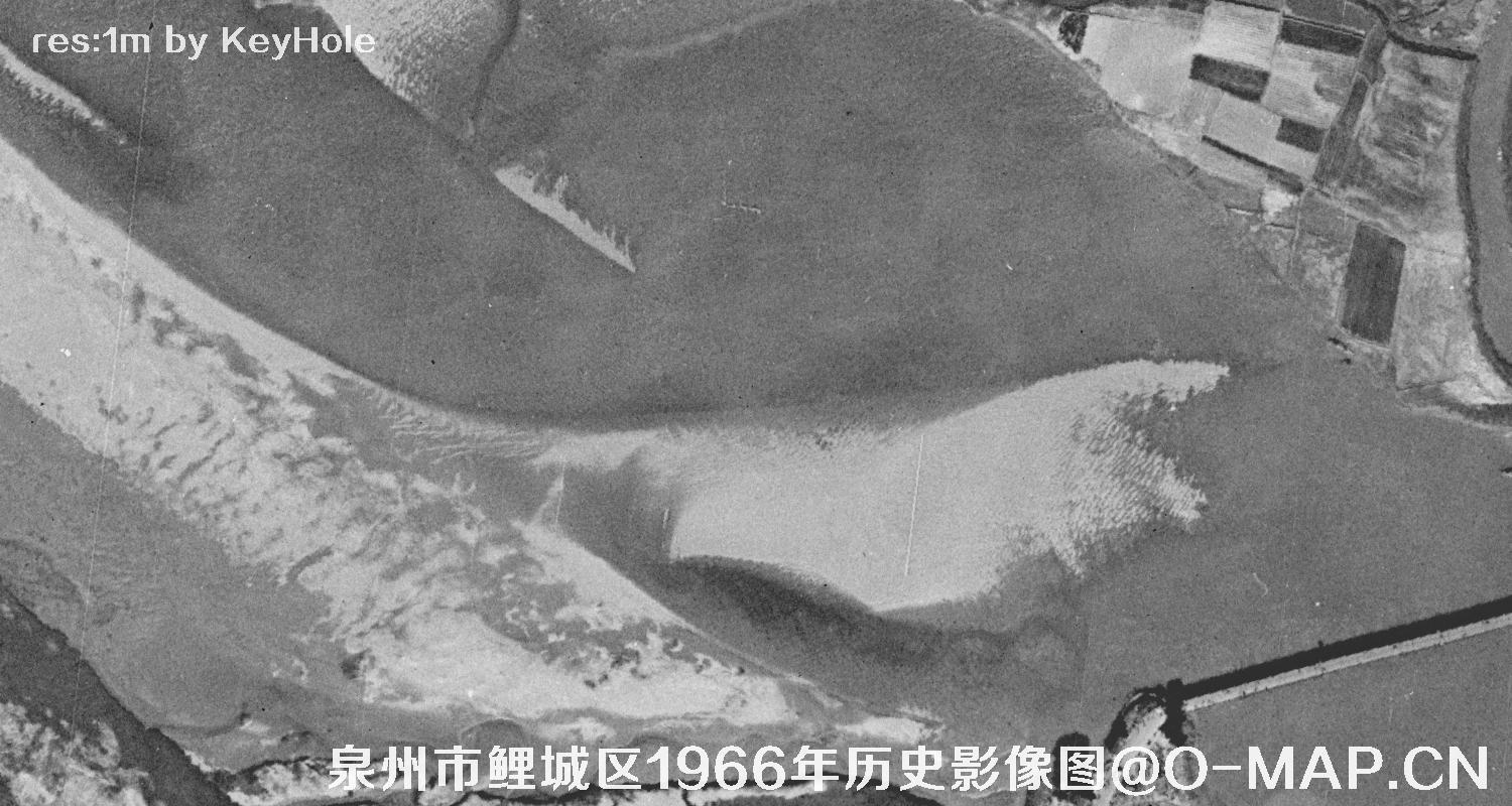 福建省泉州市鲤城区1966年锁眼卫星历史影像图