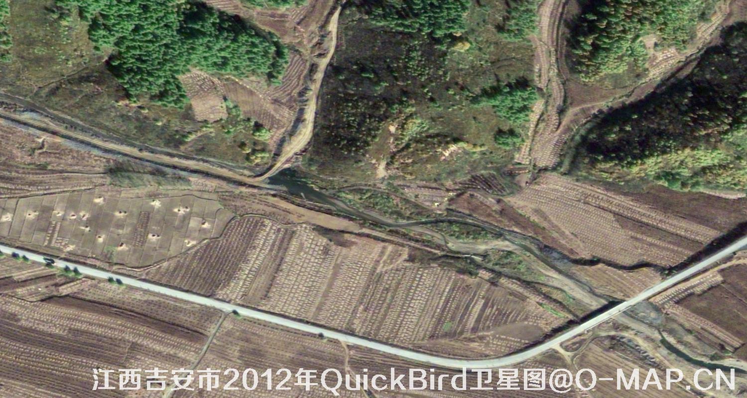 QuickBird快鸟卫星拍摄的江西省0.6米卫星图