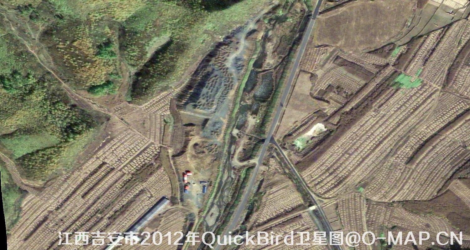 QuickBird快鸟卫星拍摄的江西省0.6米卫星图