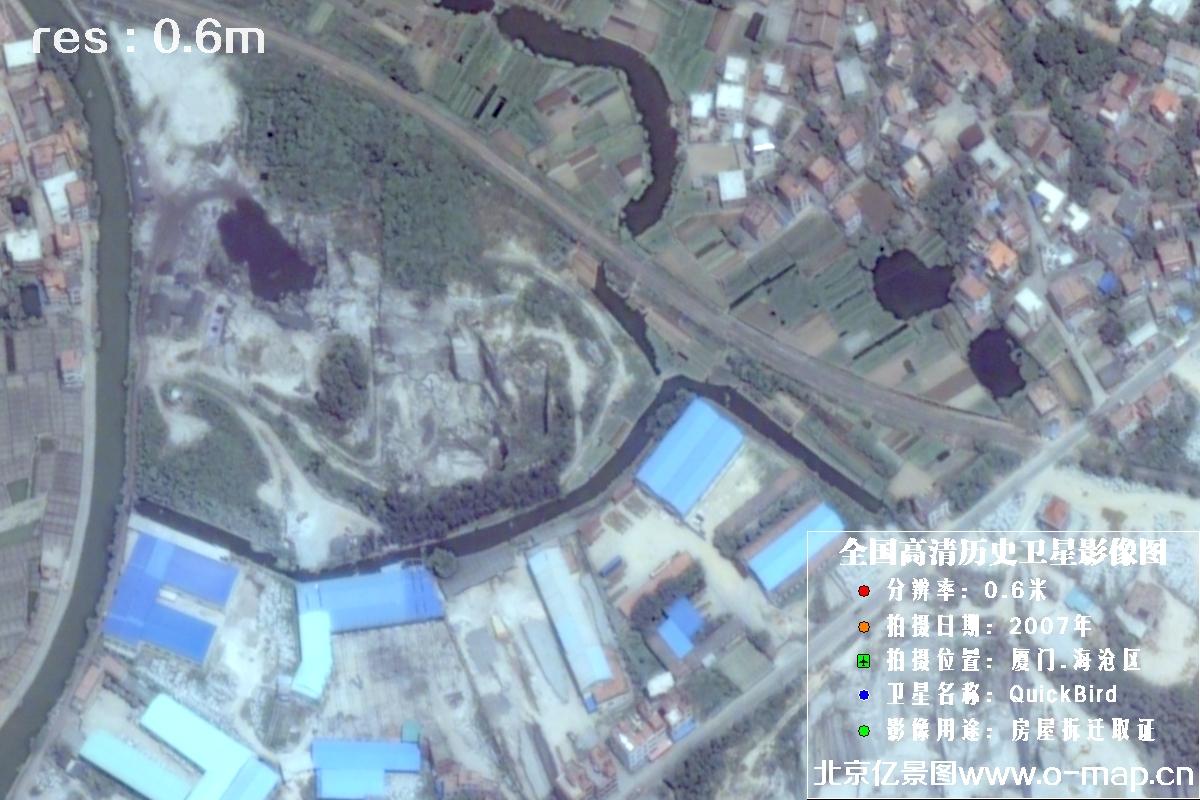 福建省海沧区2007年QuickBird卫星影像图