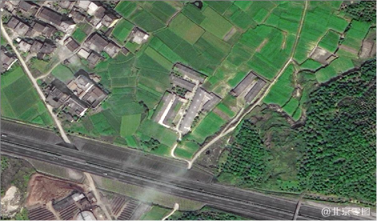 QuickBird卫星拍摄的0.6米影像图