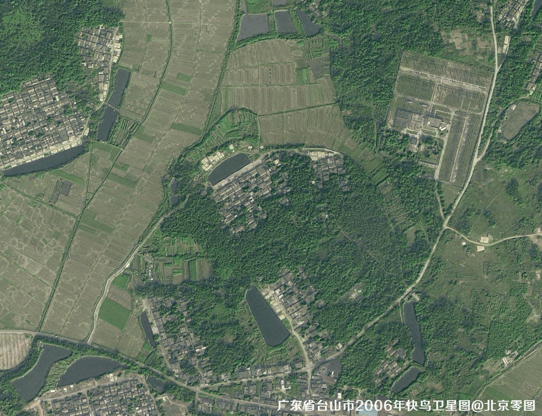 广东省台山市2006年快鸟卫星影像图