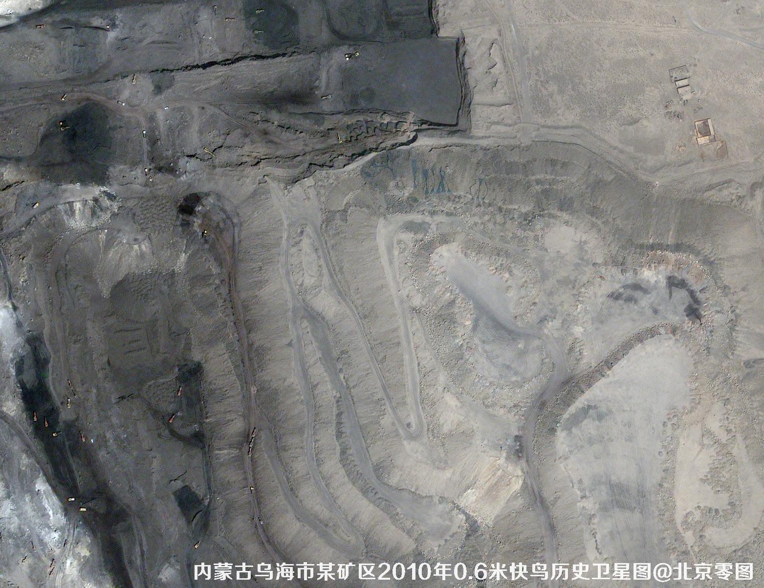 内蒙古乌海市某矿区2010年0.6米快鸟卫星图