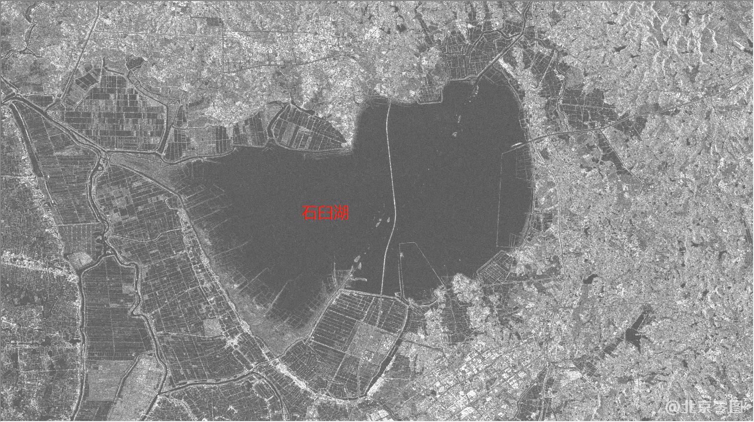石臼湖2021年4月30日雷达影像图