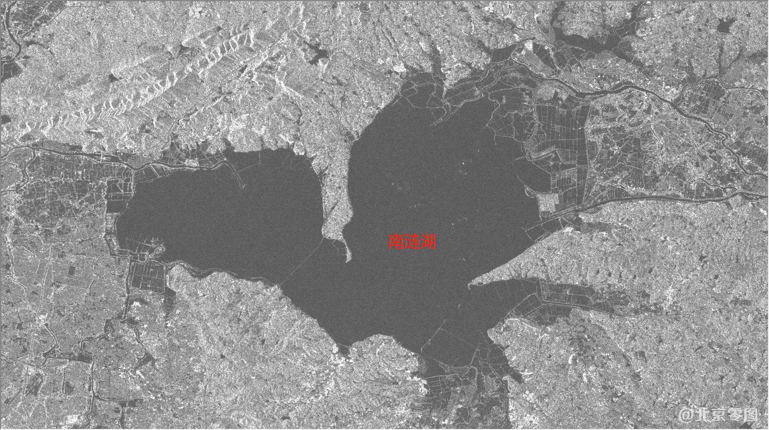 南漪湖2021年4月30日雷达影像图