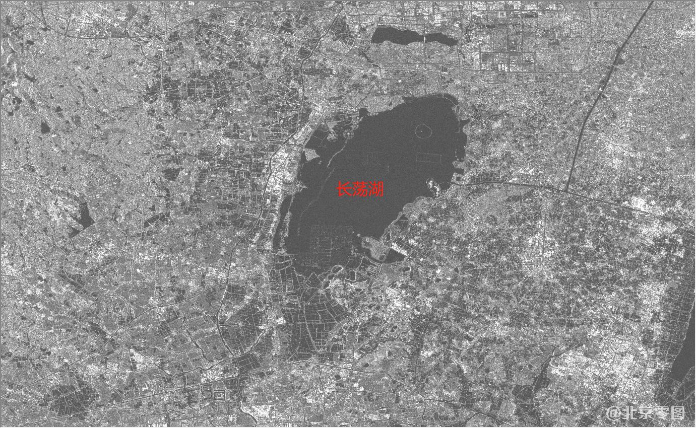 长荡湖2021年4月30日雷达影像图