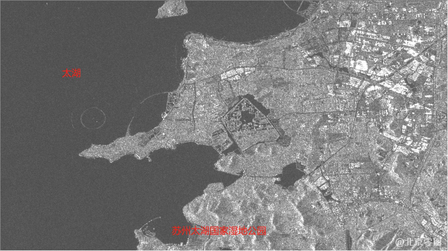 太湖国际湿地公园2021年4月30日雷达影像图
