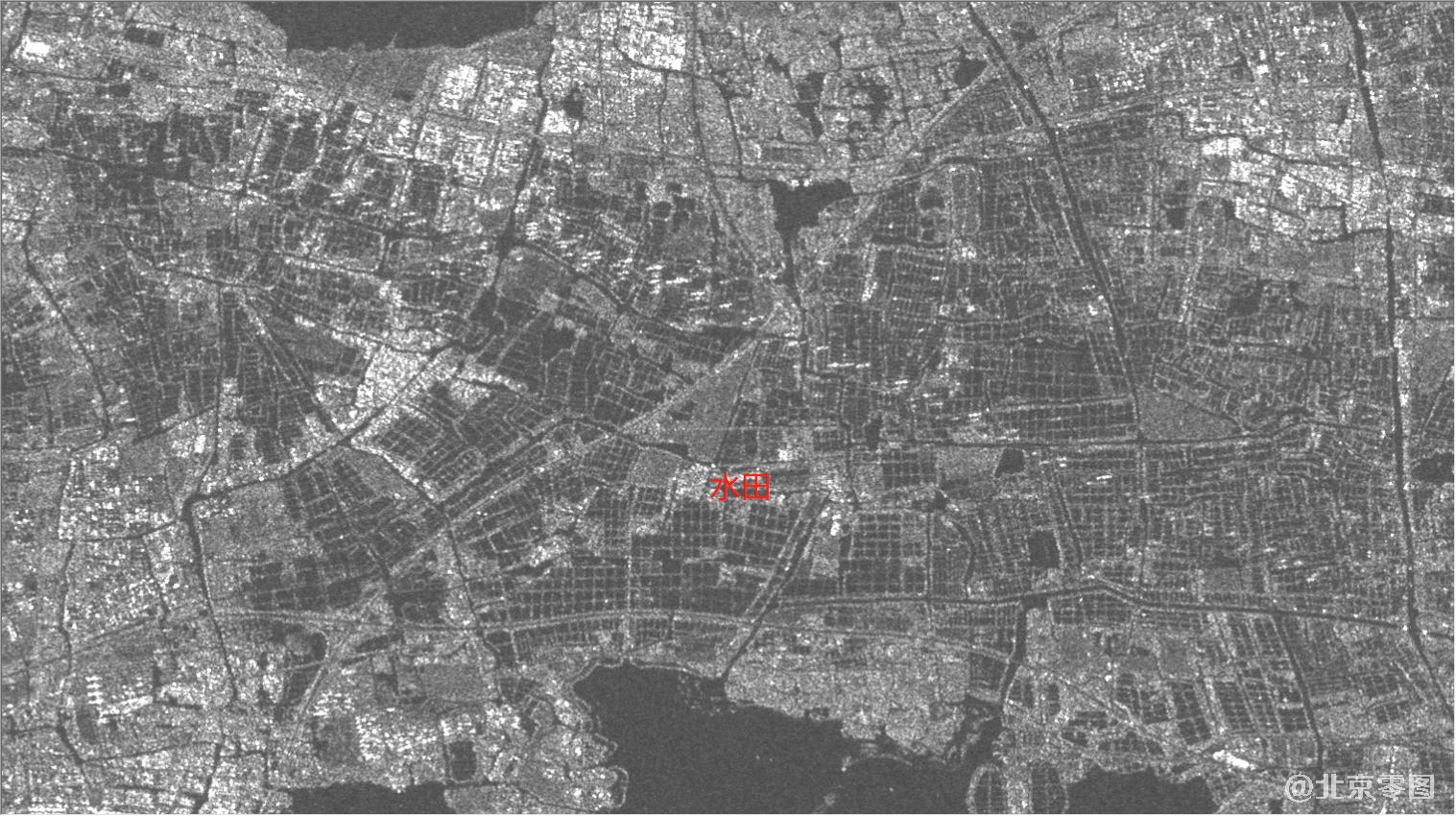 水田2021年4月30日雷达影像图
