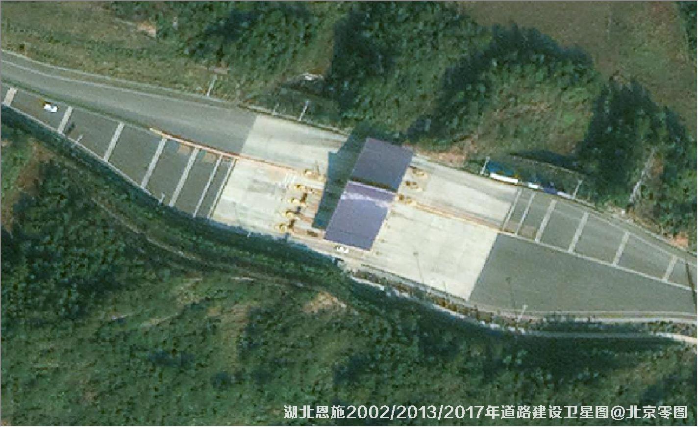 湖北恩施道路建设变化卫星图