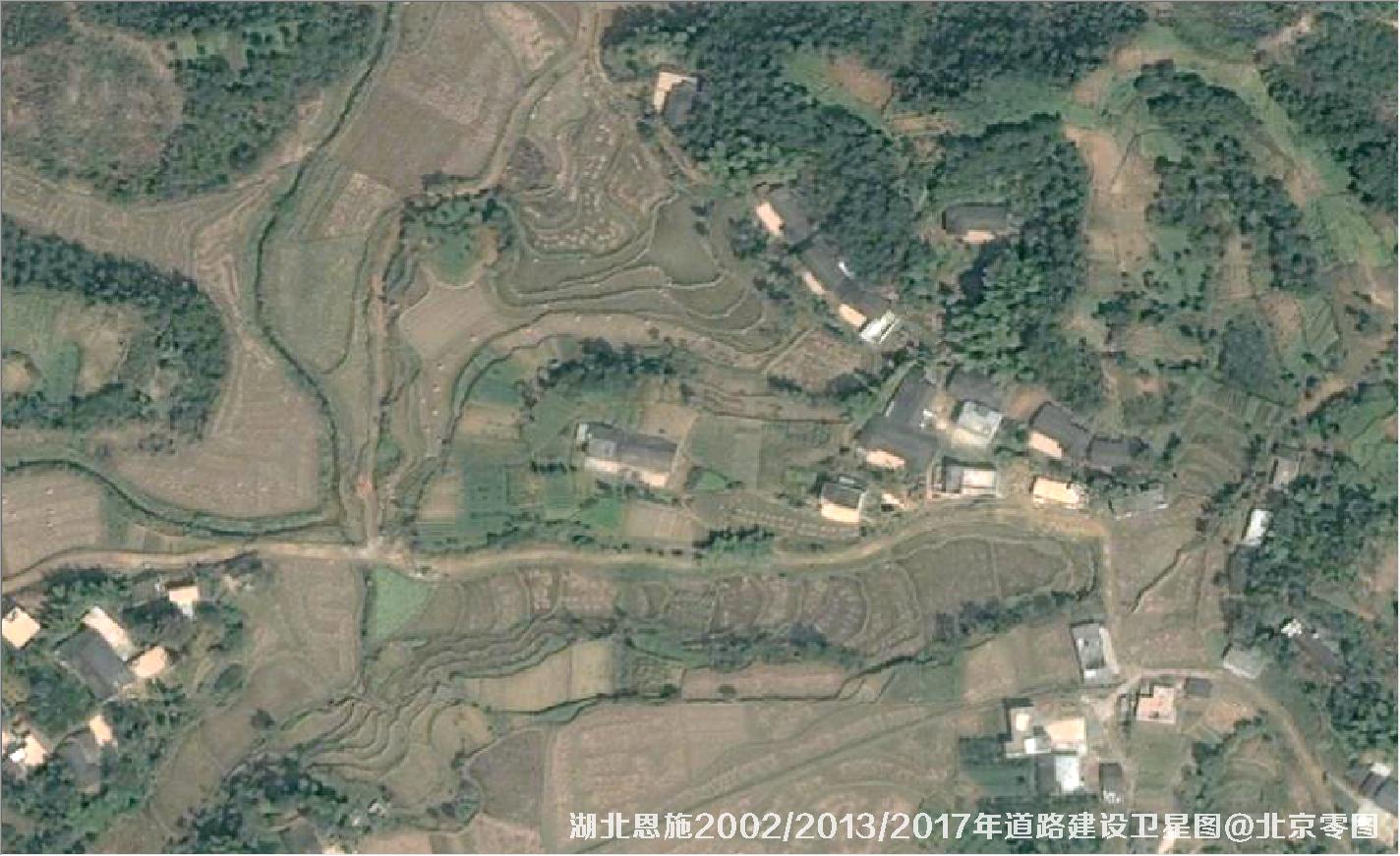 湖北恩施道路建设变化卫星图