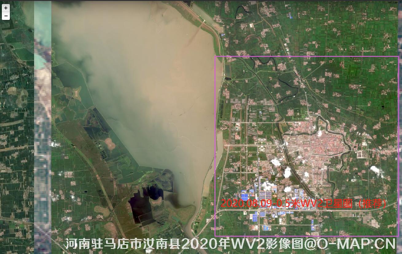 河南省驻马店市汝南县2020年WorldView2卫星影像图