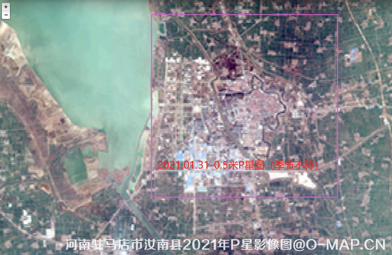 河南省驻马店市汝南县2021年Pleiades卫星影像图