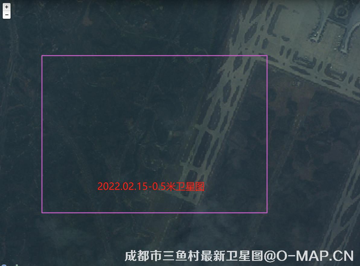 高景一号卫星2022年拍摄四川省成都市三鱼村最新卫星图