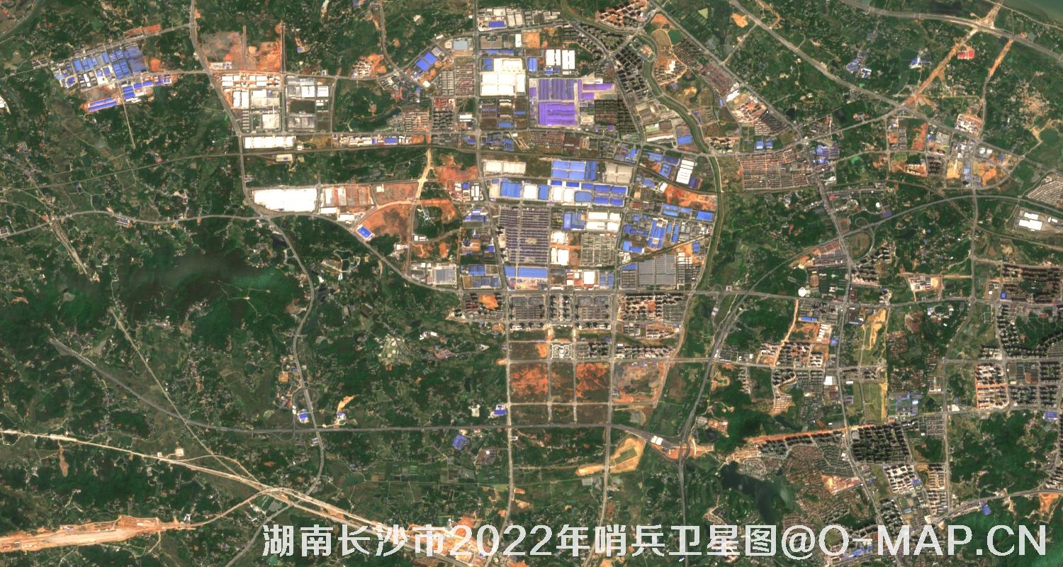 湖南省长沙市2022年4月份10米哨兵卫星图
