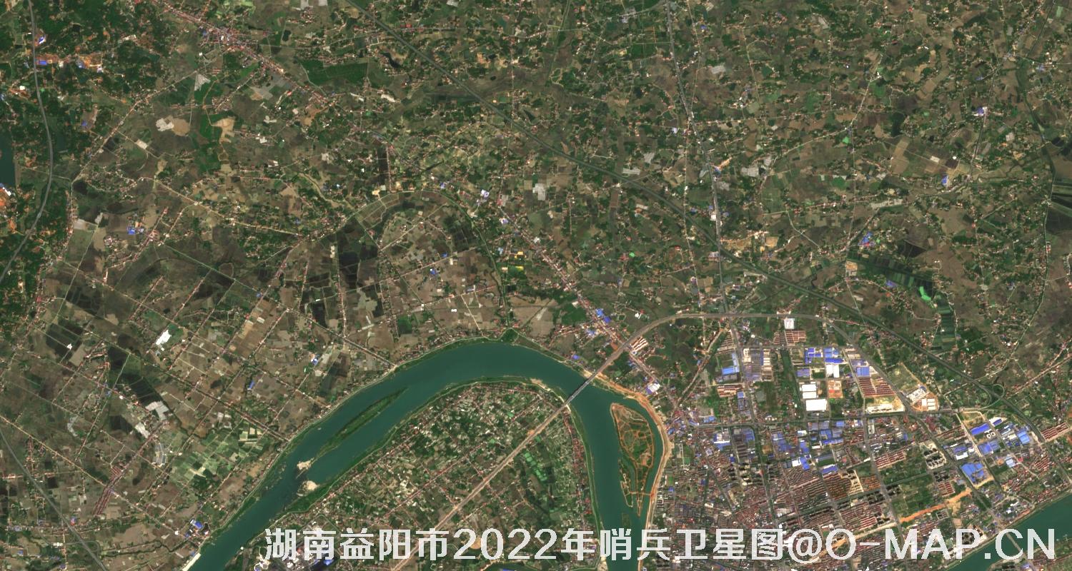 湖南省益阳市2022年4月份10米哨兵卫星图