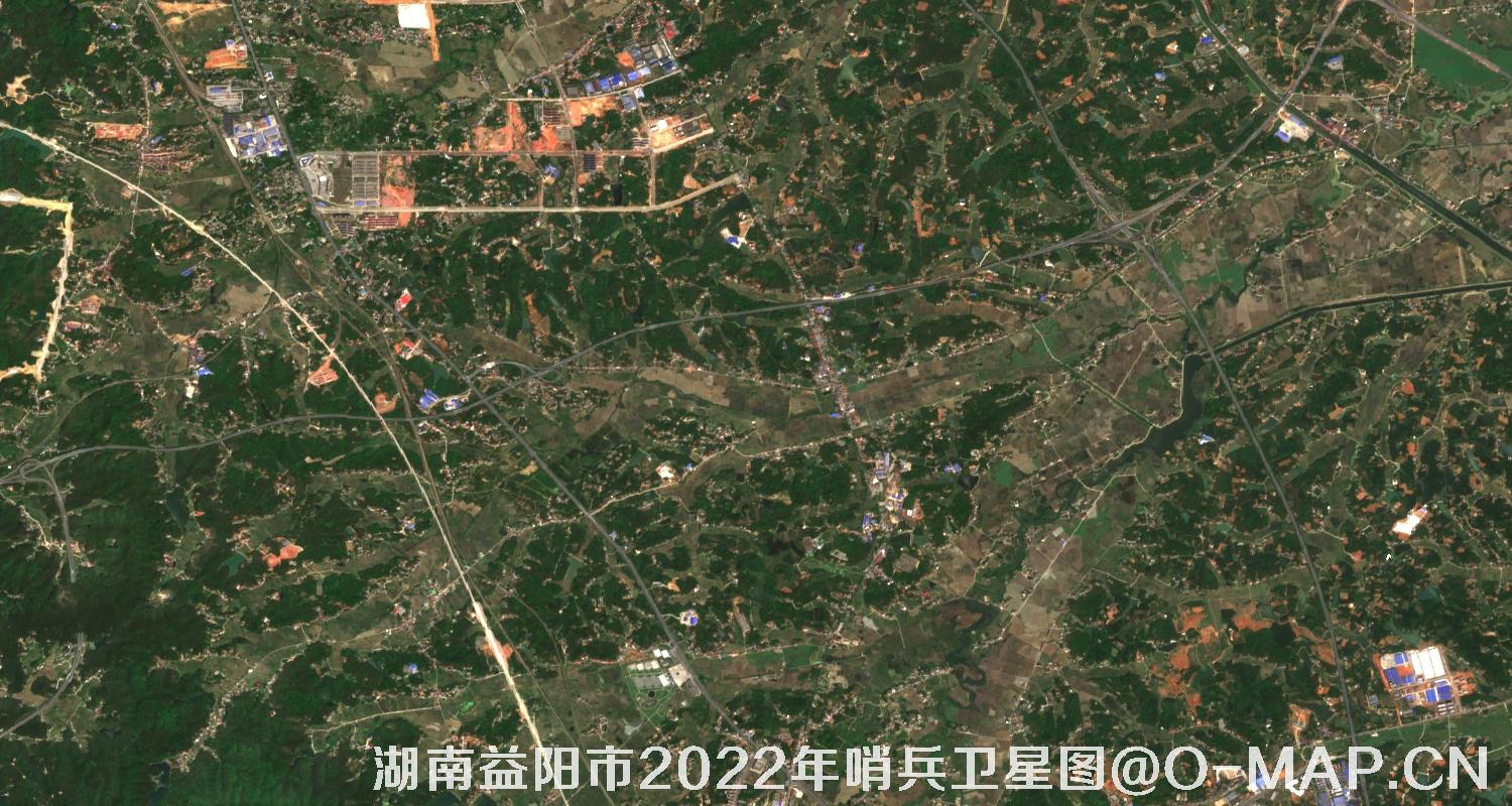 湖南省益阳市2022年4月份10米哨兵卫星图