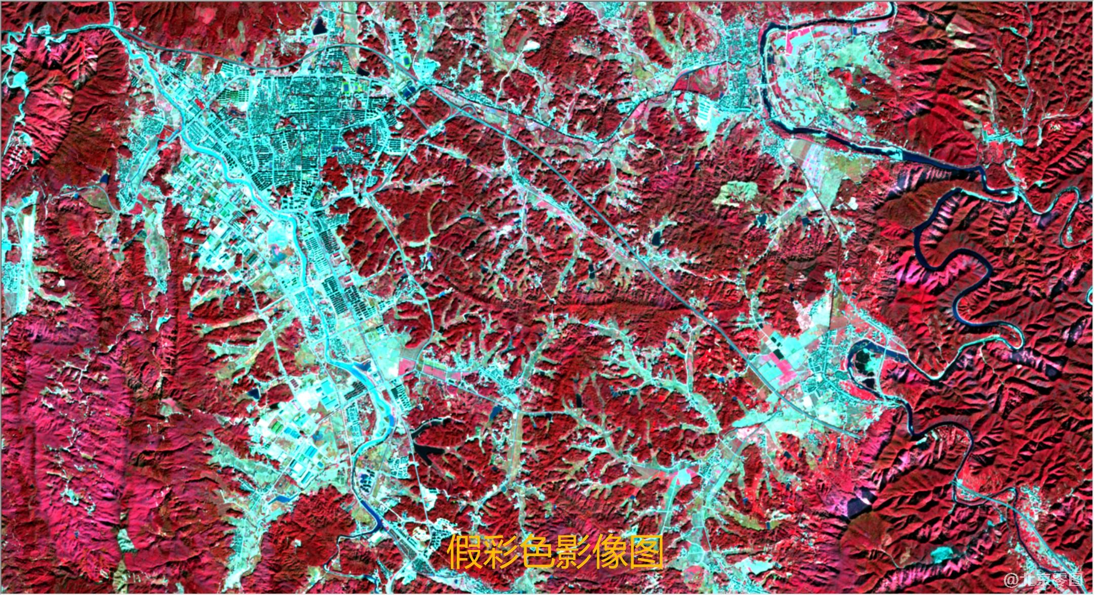 哨兵多光谱卫星应用-假彩色影像图