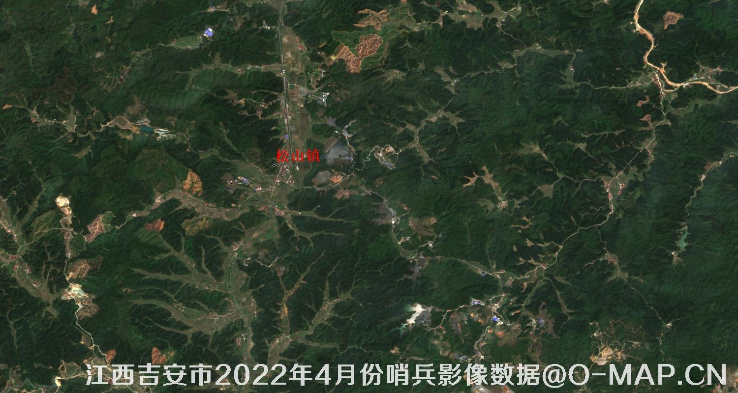 江西省吉安市2022年4月份10米哨兵卫星影像图