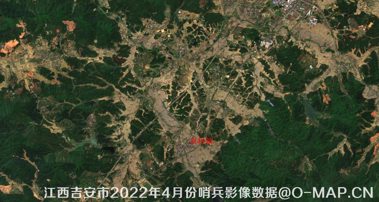 江西省吉安市2022年4月份10米哨兵卫星影像图