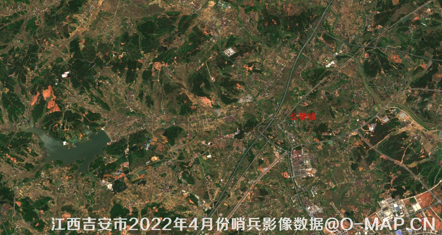 江西省吉安市2022年4月份10米哨兵卫星影像图