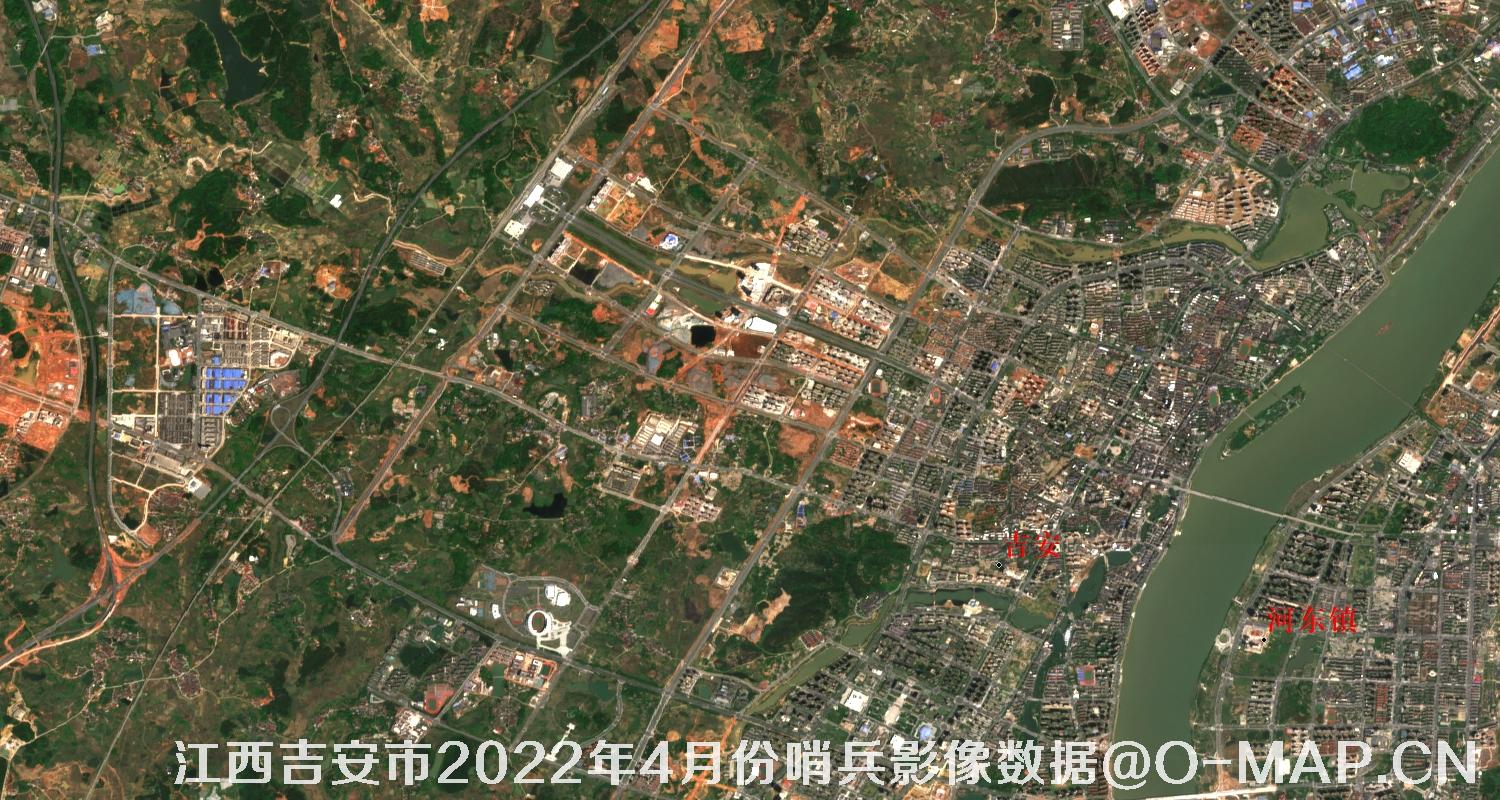 江西省吉安市2022年4月份10米哨兵卫星影像图