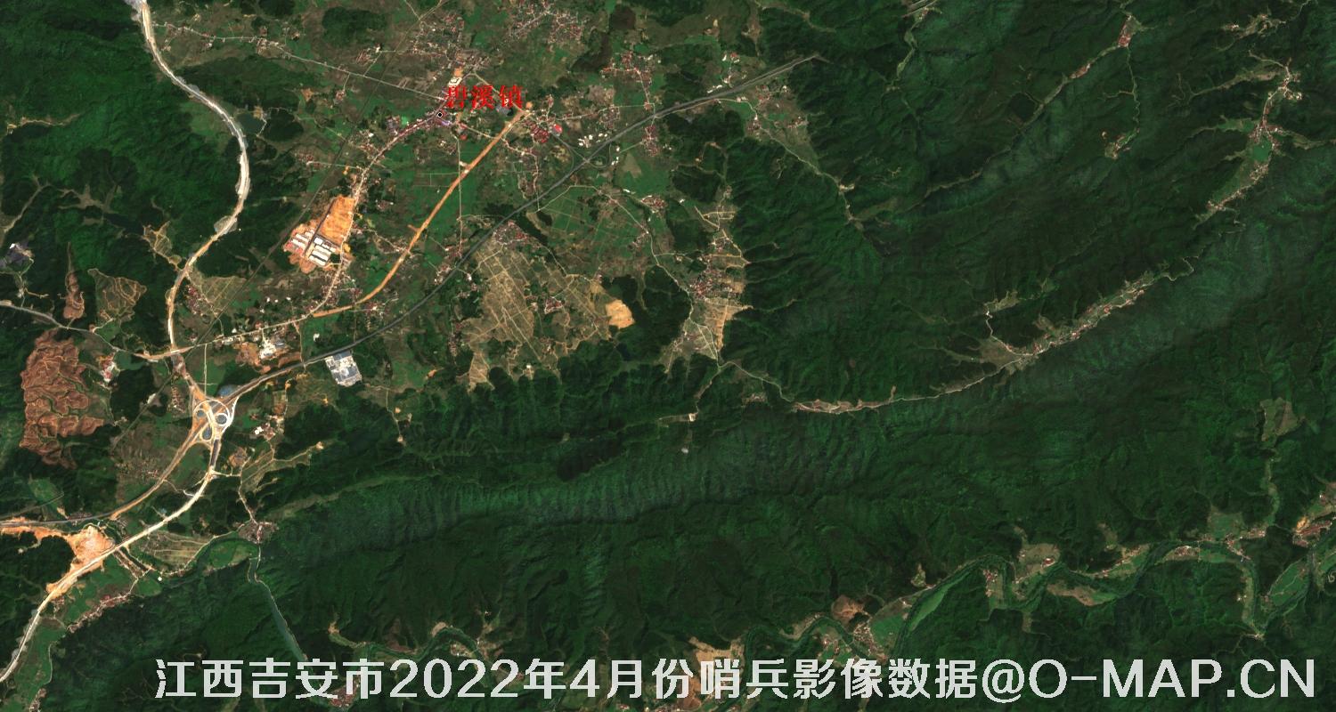 江西省吉安市2022年4月份10米哨兵卫星影像图