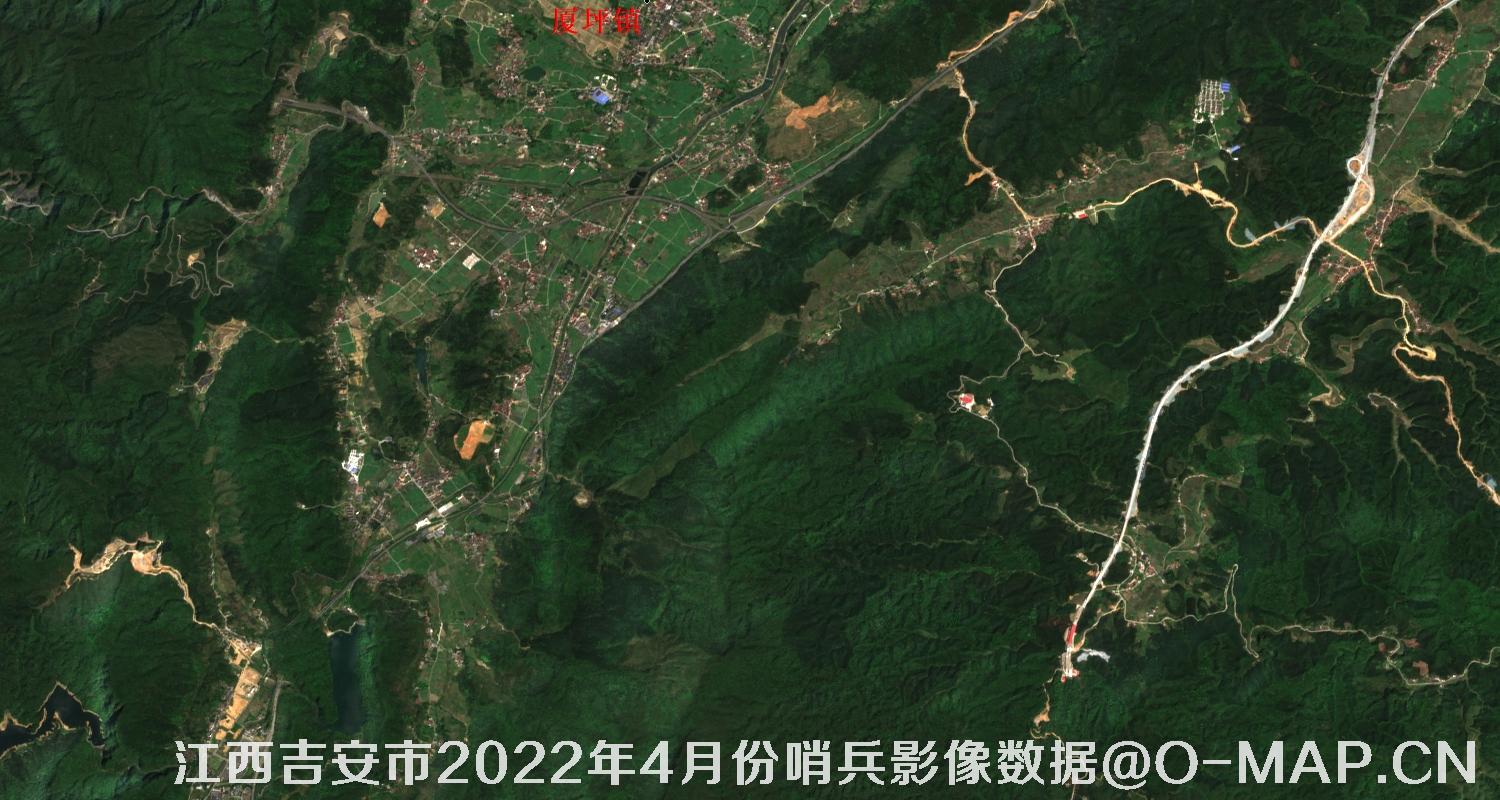 江西省吉安市2022年4月份10米哨兵卫星影像图
