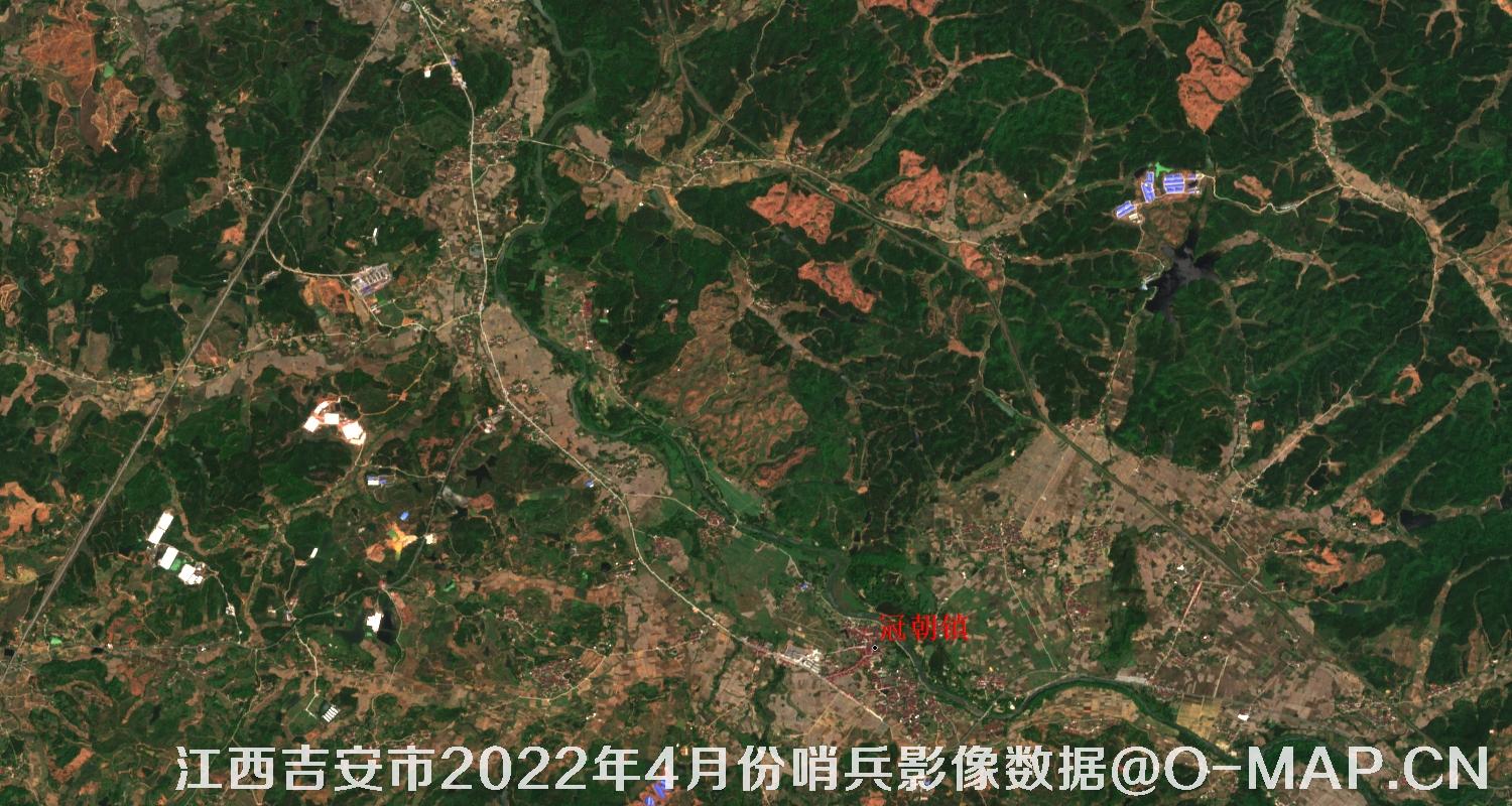 江西省吉安市2022年4月份10米哨兵卫星影像图