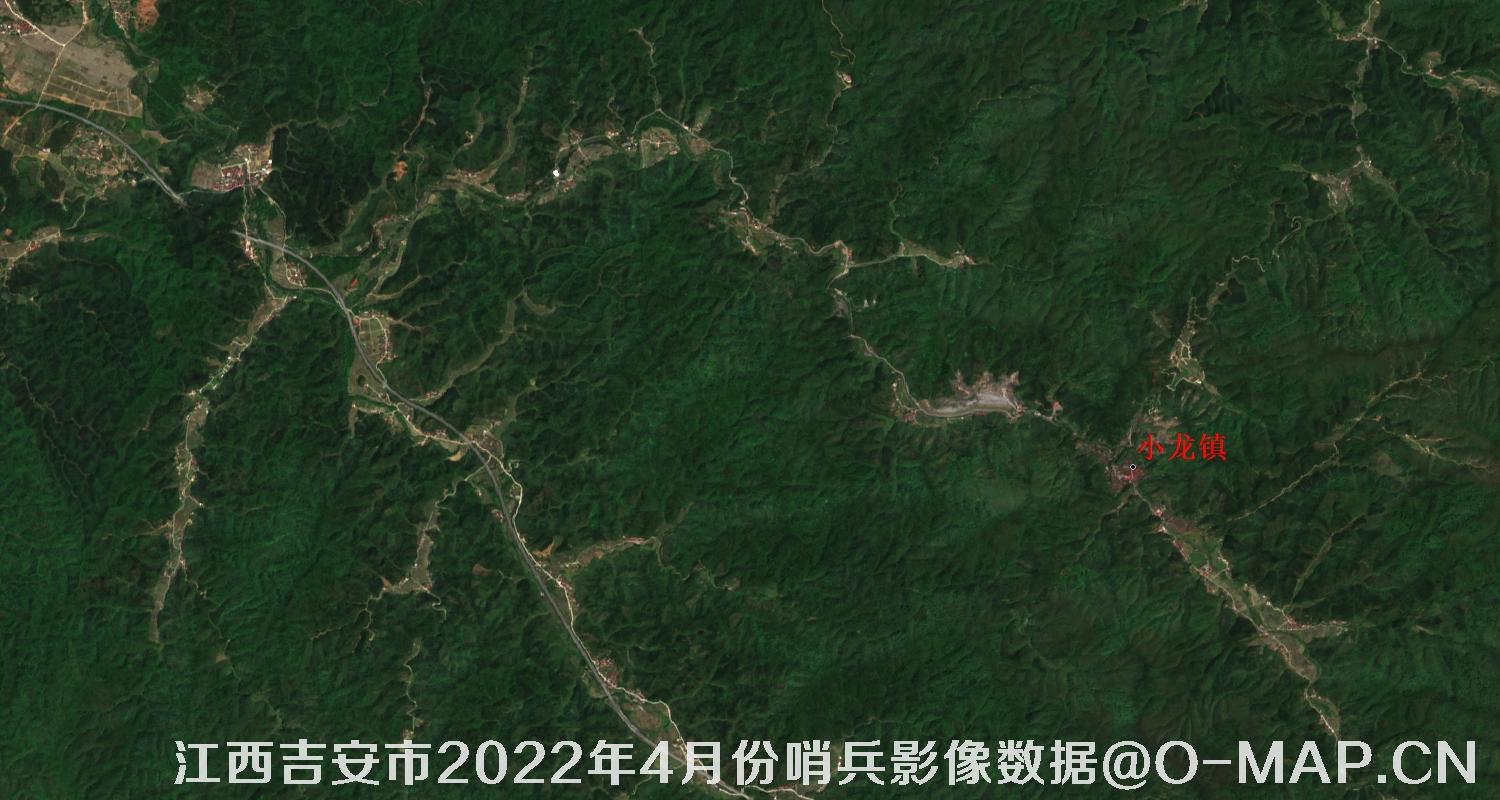 江西省吉安市2022年4月份10米哨兵卫星影像图