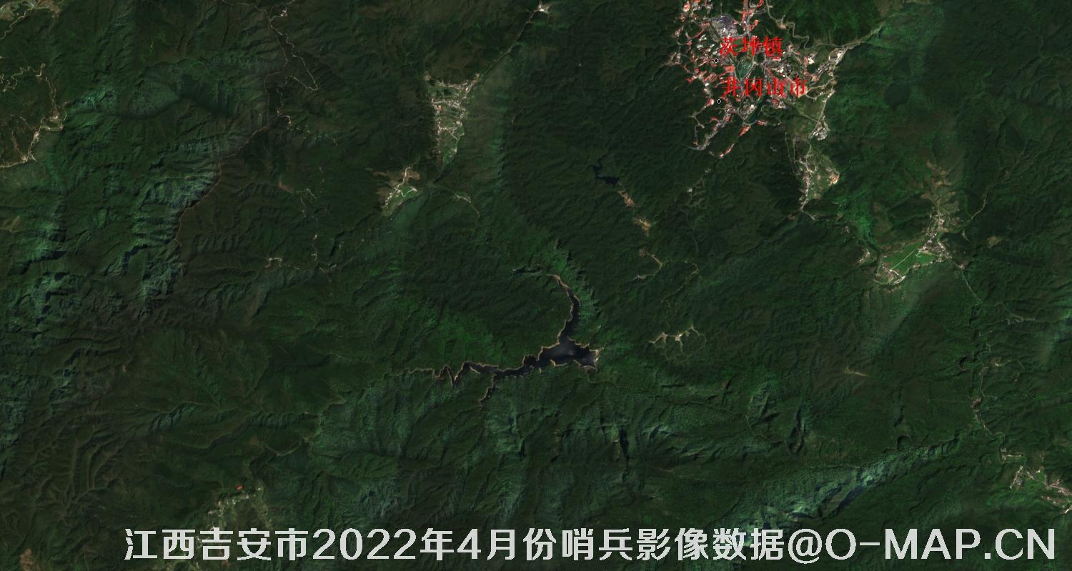 江西省吉安市2022年4月份10米哨兵卫星影像图
