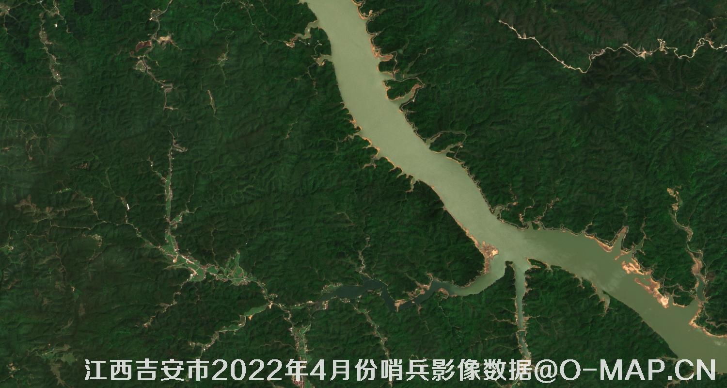 江西省吉安市2022年4月份10米哨兵卫星影像图