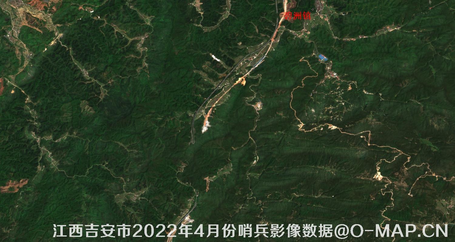 江西省吉安市2022年4月份10米哨兵卫星影像图